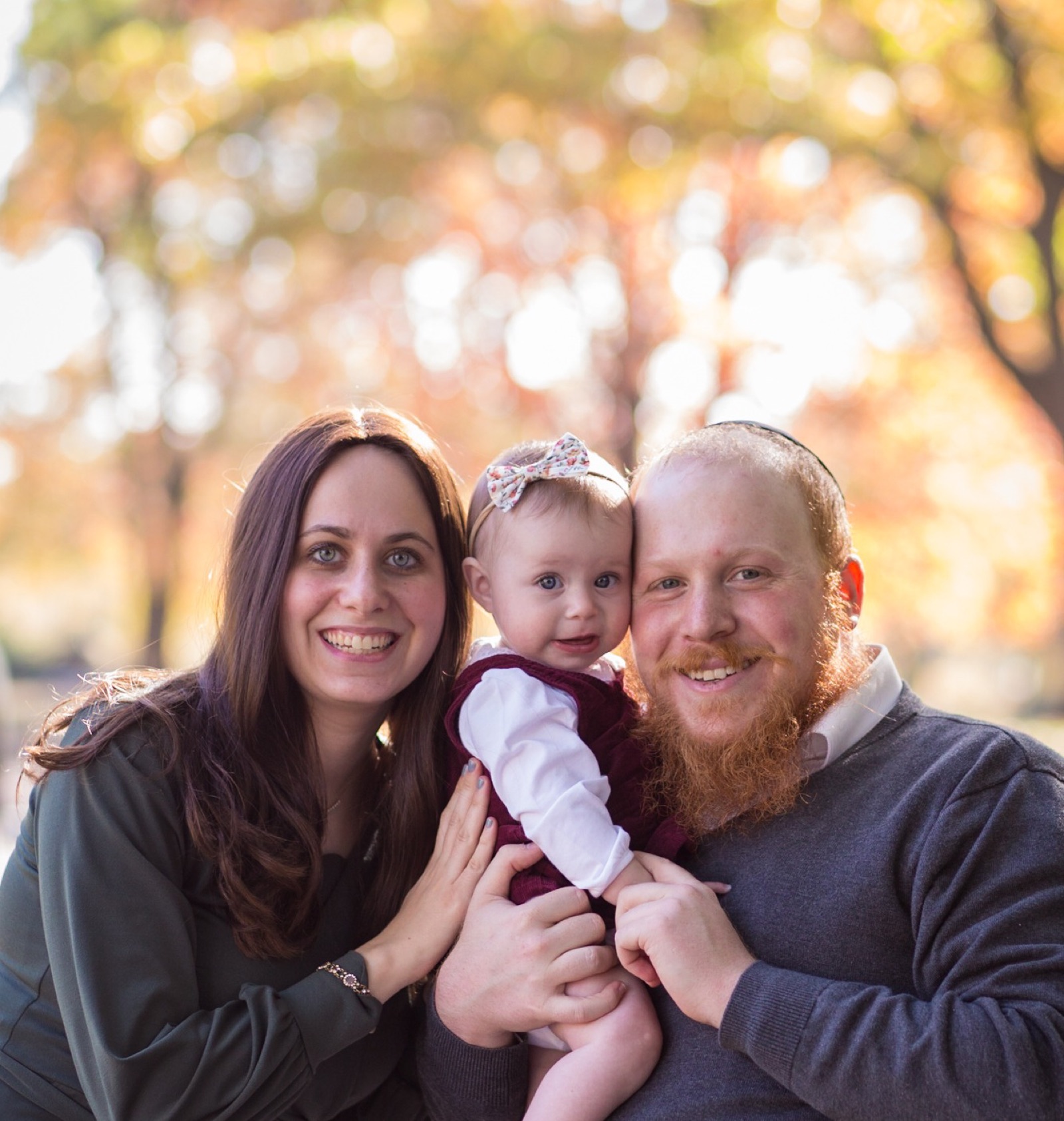 Rabbi Levi and Chaya Plotkin, directors of CKids Gan Israel FL, with their daughter